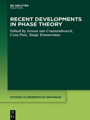cover image of Recent Developments in Phase Theory